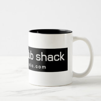 dr_dick's dub shack Two-Tone coffee mug