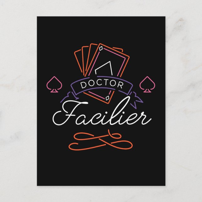 Dr Facilier | Logo de badge de la carte Neon (Devant)