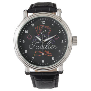 Dr. Facilier   Neon Card Deck Badge Logo Watch