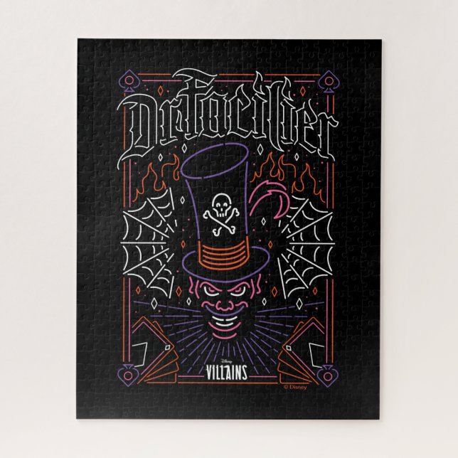 Dr. Facilier | Neon Face Jigsaw Puzzle (Vertical)