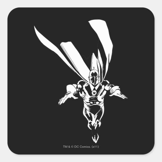 Dr. Fate Flying Outline Square Sticker (Front)