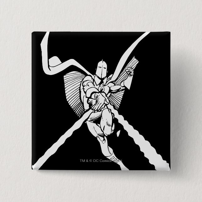Dr. Fate Magic Outline 2 Inch Square Button (Front)