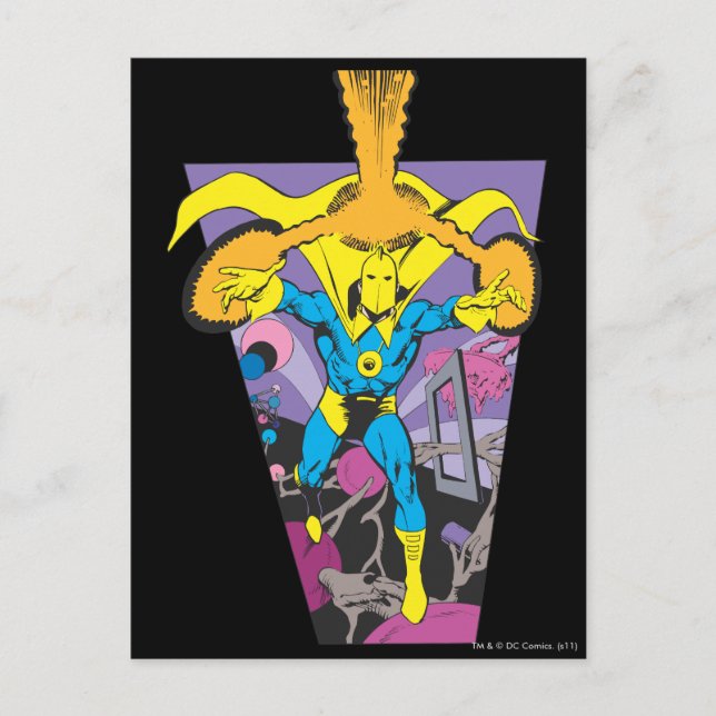 Dr. Fate Manipulates Magic Postcard (Front)