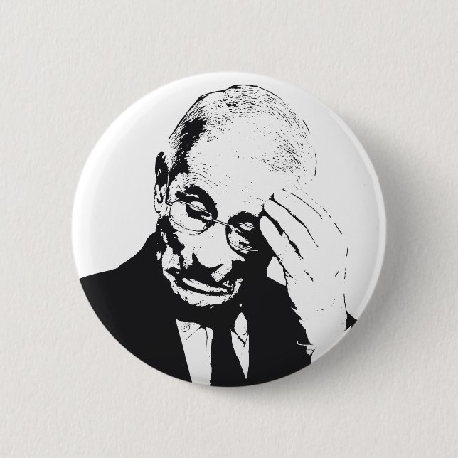 Dr. Fauci Facepalm 2 Inch Round Button (Front)