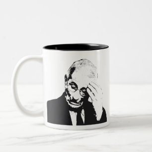 Dr. Fauci Facepalm Two-Tone Coffee Mug