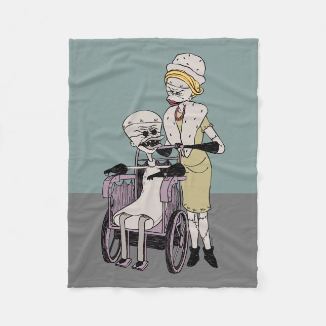 Dr. Finkelstein & Jewel Fleece Blanket (Front)