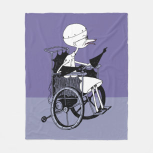 Dr. Finkelstein   Mad Scientist Fleece Blanket