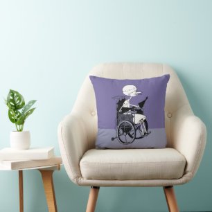 Dr. Finkelstein Mad Scientist Throw Pillow