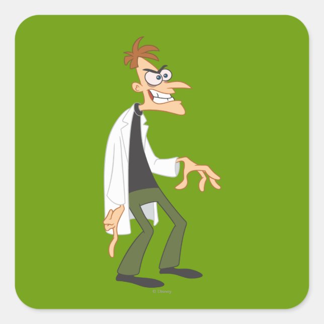 Dr. Heinz Doofenshmirtz 2 Square Sticker (Front)