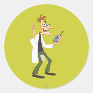 Dr. Heinz Doofenshmirtz 3 Classic Round Sticker
