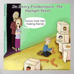 Dr Henry Frankenstein Funny Poster