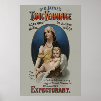 Dr. Jayne's Tonic Vermifuge880s Vintage Style Poster