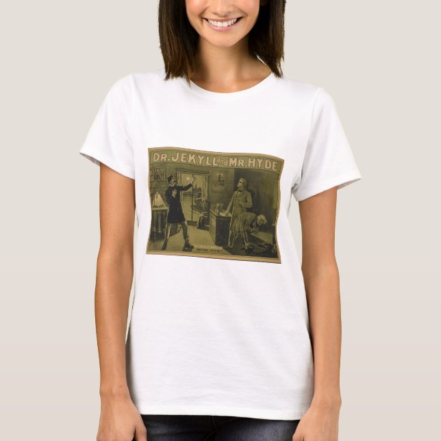 Dr. Jekyll and Mr. Hyde Theatrical Poster 1880 T-Shirt (Front)