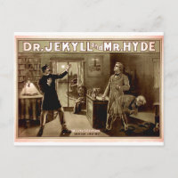 Dr. Jekyll and Mr. Hyde Vintage Illustration 1880s