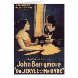 Dr Jekyll et M. Hyde Poster de film Vintage