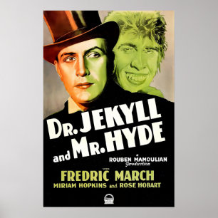 Dr. Jekyll et Mr. Hyde 1931 AFFICHE DE FILM IMPRIM