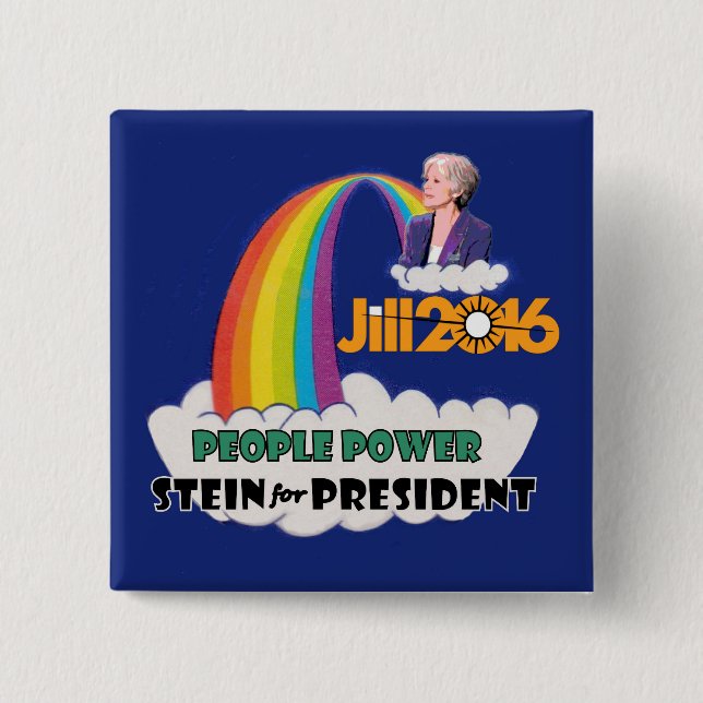 Dr. Jill Stein President 2016 2 Inch Square Button (Front)