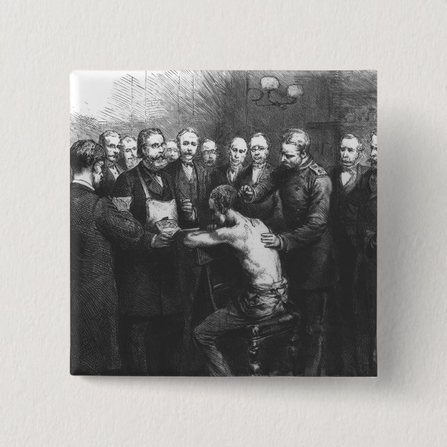 Dr Koch's Treatment for Consumption 2 Inch Square Button (Front)