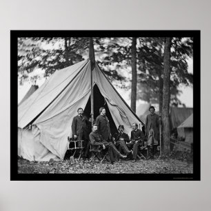 Dr. Letterman, Chief Doctor & Staff 1862 Poster