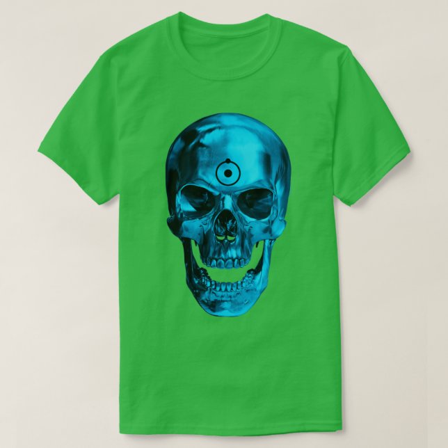 DR MANHATTAN Skull T-Shirt (Design Front)