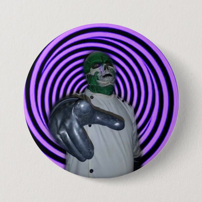 DR. MORTOSE Hypno-Ray 3 Inch Round Button (Front)