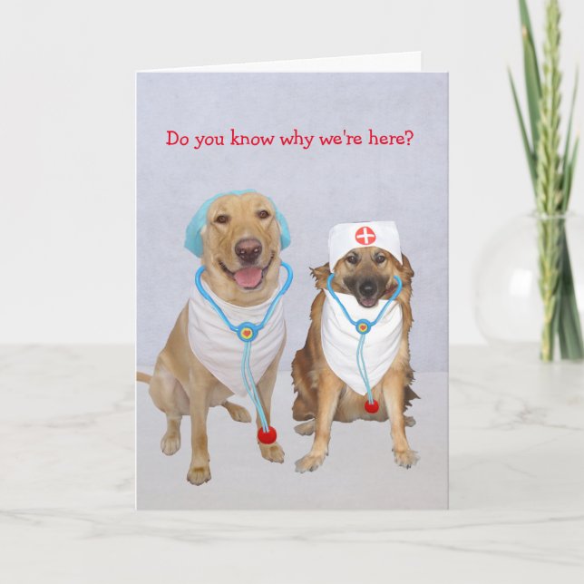 Dr. Moses and nurse Suzy Q Get Well Card (Front)
