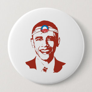 Dr. Obama red 4 Inch Round Button