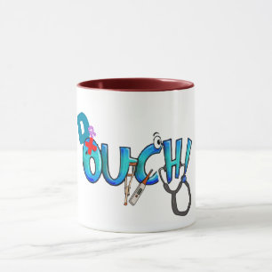dr ouch doctor new medical graduate pun funny mug