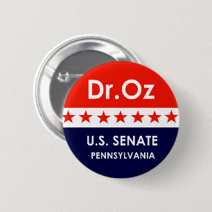 Dr. Oz US Senate Pennsylvania 2 Inch Round Button