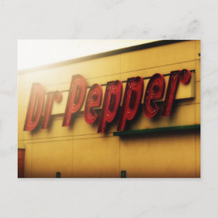 Dr. Pepper Sign Postcard