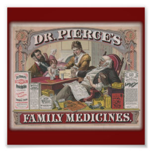 Dr. Pierce's family medicines old tyme ad Photo Print