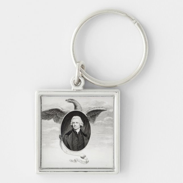 Dr. Priestley, illustration from Philosophers Keychain (Front)