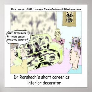 Dr Roarshach Early Jobs Poster drôle