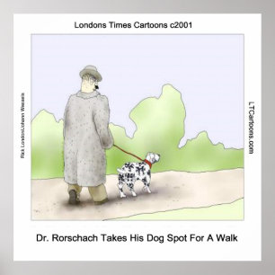 Dr Rorschach Takes Dog Spot 4 A Walk Poster