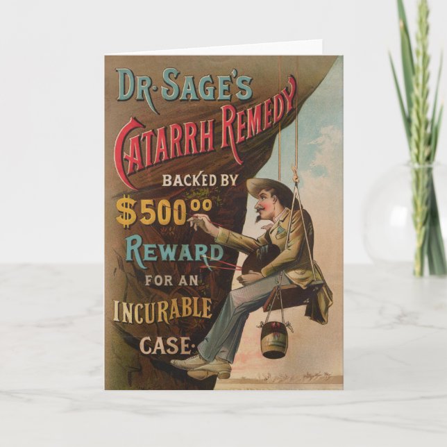 Dr. Sage's Catarrh Remedy Card (Front)