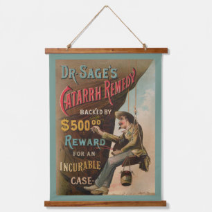 Dr. Sage's Catarrh Remedy Hanging Tapestry