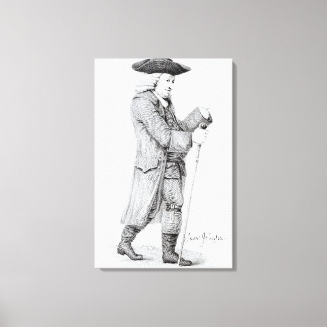 Dr Samuel Johnson Canvas Print (Front)