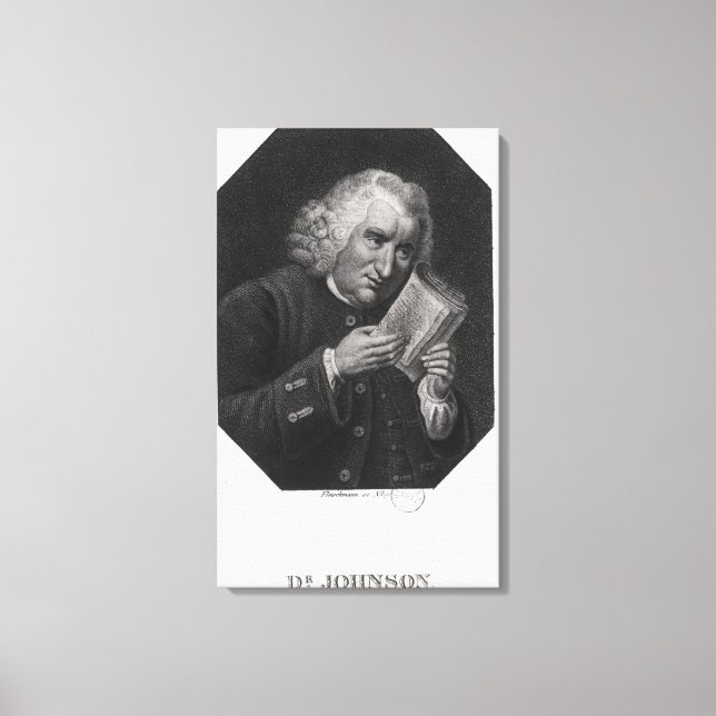 Dr. Samuel Johnson Canvas Print (Front)