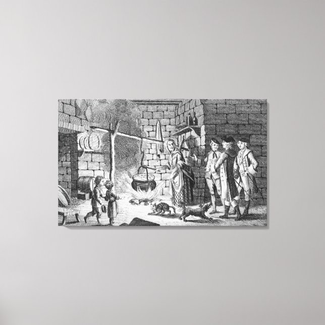 Dr Samuel Johnson's Introduction to a Highland Canvas Print (Front)