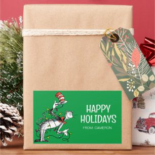 Dr Seus   Chat dans le Casquette   Étiquette cadea