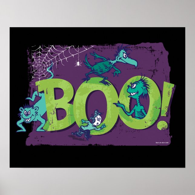 Dr. Seuss | BOO! Halloween Graphic Poster (Front)