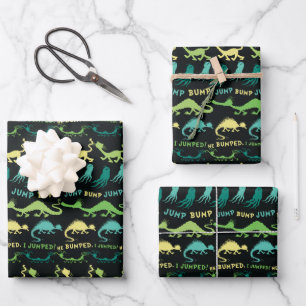 Dr. Seuss   "Bump Jump" Hallowen Pattern Wrapping Paper Sheet
