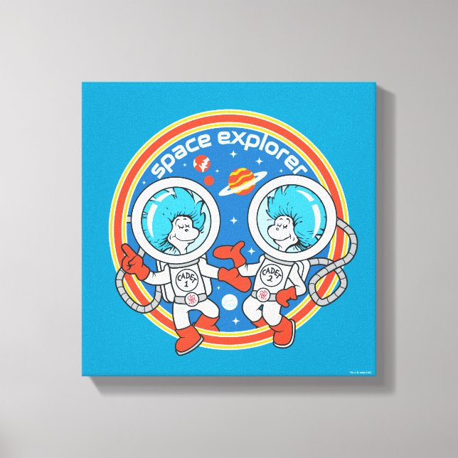 Dr. Seuss | Cadet One Cadet Two Space Explorer Canvas Print (Front)