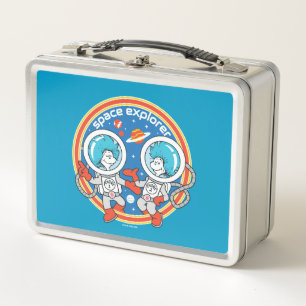 Dr. Seuss   Cadet One Cadet Two Space Explorer Metal Lunch Box