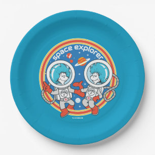 Dr. Seuss   Cadet One Cadet Two Space Explorer Paper Plate