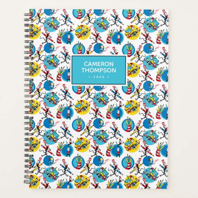 Dr Seuss | Caractères avec Motif de crayons (Devant)