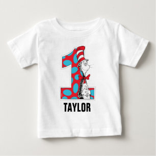 Dr. Seuss   Cat in the Hat 1st Birthday Baby T-Shirt