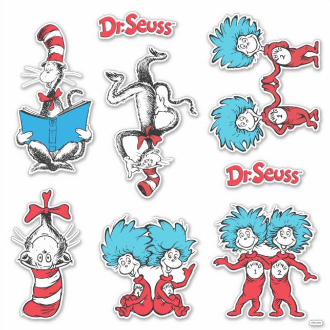 Dr. Seuss | Cat in the Hat and Thing One Thing (Front)