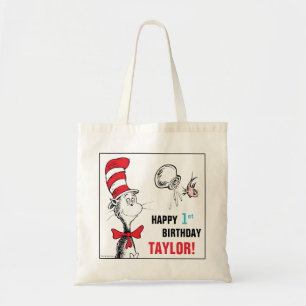Dr. Seuss   Cat in the Hat Birthday Tote Bag