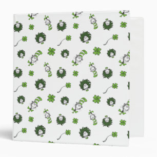 Dr. Seuss   Cat in the Hat Clover Pattern Binder